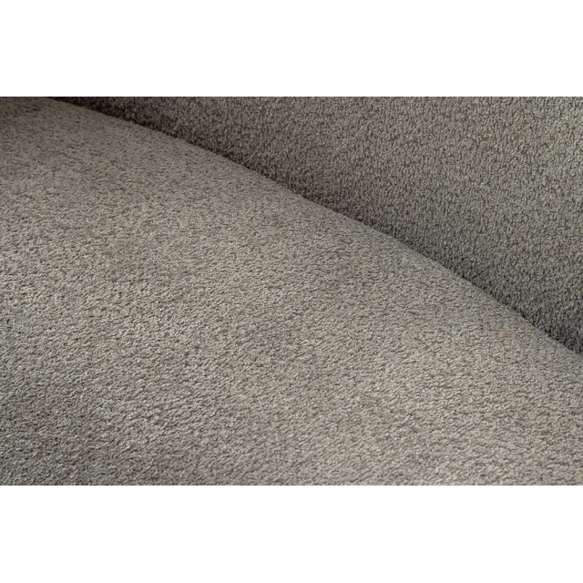 Canapé 3 places ATELIER – 230 cm – Tissu bouclé gris avec coussins inclus, design contemporain Canapé 3 places ATELIER – 230 cm – Tissu bouclé gris avec coussins inclus, design contemporain