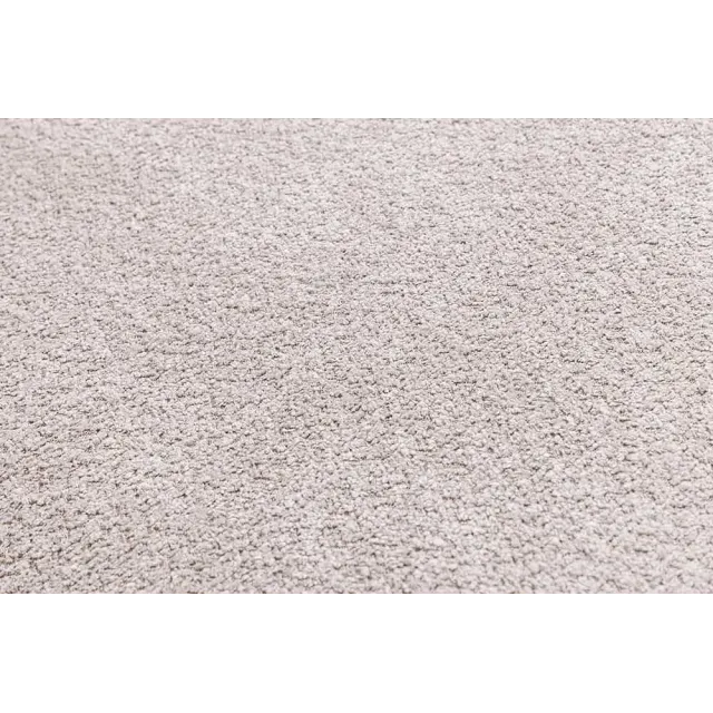 Pouf HEAVEN 100 cm – Tissu bouclé champagner beige, rembourrage à ressorts Nosag, structure en bois massif