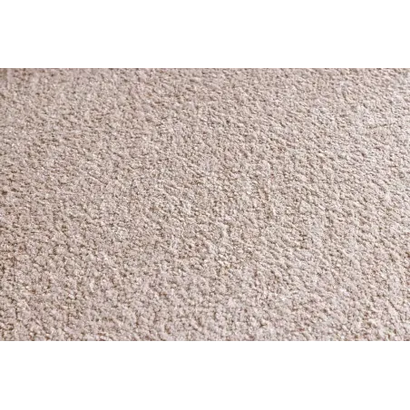 Canapé 3 places ART DÉCO 200 cm en tissu bouclé beige – canapé moderne avec coussins inclus et pieds noirs