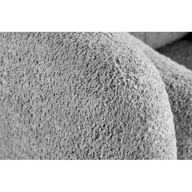 Canapé 3 places ART DÉCO 200 cm gris en tissu bouclé – Sofa moderne avec coussins et pieds noirs Canapé 3 places ART DÉCO 200 cm gris en tissu bouclé – Sofa moderne avec coussins et pieds noirs