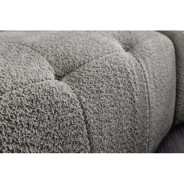 Canapé XXL ROYAL 295 cm gris en tissu bouclé – Grand canapé moderne avec assise à ressorts & 7 coussins inclus Canapé XXL ROYAL 295 cm gris en tissu bouclé – Grand canapé moderne avec assise à ressorts & 7 coussins inclus