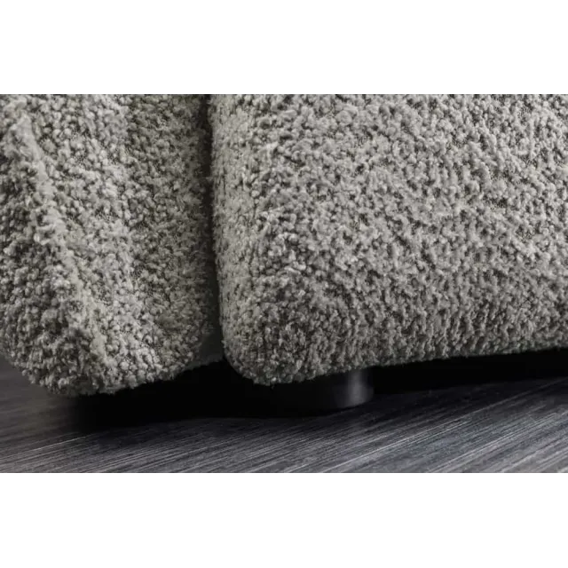 Canapé XXL ROYAL 295 cm gris en tissu bouclé – Grand canapé moderne avec assise à ressorts & 7 coussins inclus Canapé XXL ROYAL 295 cm gris en tissu bouclé – Grand canapé moderne avec assise à ressorts & 7 coussins inclus