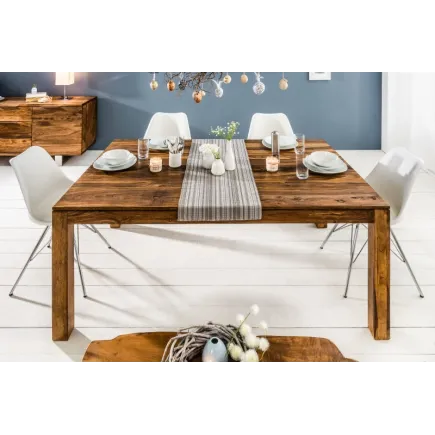 Table de salle à manger extensible 160-240 cm  en bois massif 2