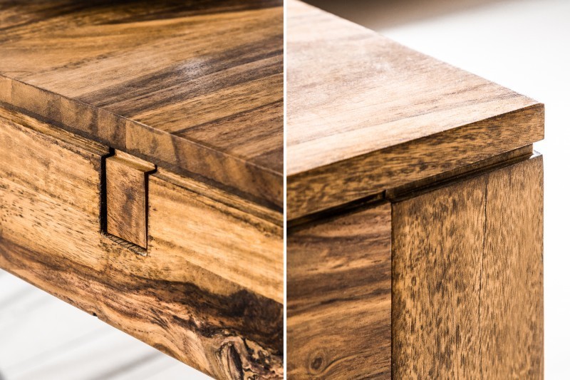 Table de salle à manger extensible 160-240 cm  en bois massif