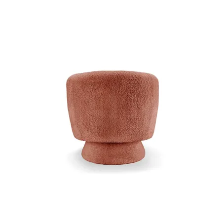 Fauteuil design BOSSA NOVA rotatif 360° – Bouclé effet rouille, confort moderne et style vintage