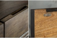 Bahut de 100cm en bois massif et agate