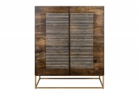Bahut de 100cm en bois massif et agate