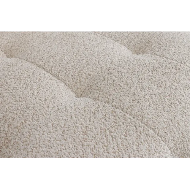 Canapé XXL ROYAL 295 cm – Bouclé champagne beige avec coussins, assise à ressorts et design moderne Canapé XXL ROYAL 295 cm – Bouclé champagne beige avec coussins, assise à ressorts et design moderne