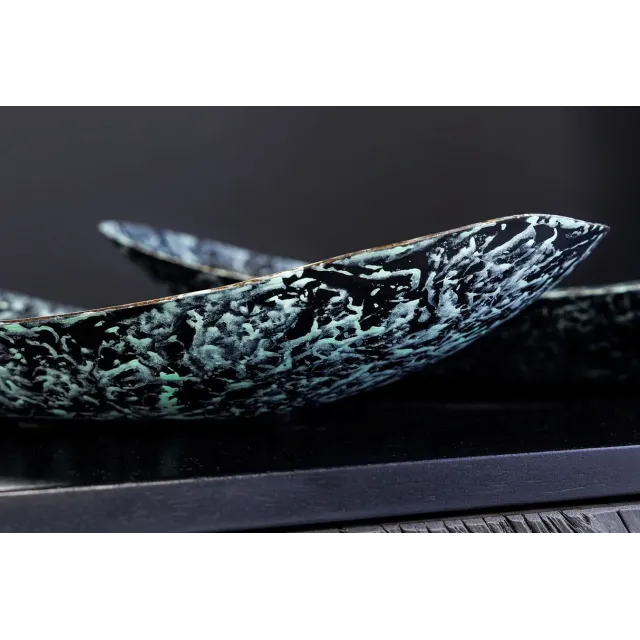 Set de 2 coupelles décoratives ORIENT – Métal doré 45 cm & 36 cm, finition martelée avec patine, fabrication artisanale