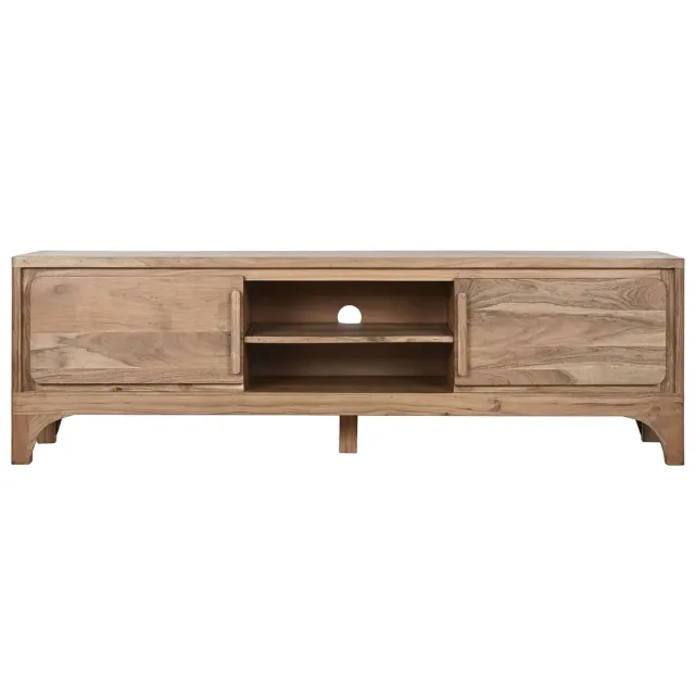 Meuble TV en bois d’Acacia – 160 cm – Marron Clair Meuble TV en bois d’Acacia – 160 cm – Marron Clair