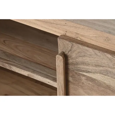 Meuble TV en bois d’Acacia – 160 cm – Marron Clair