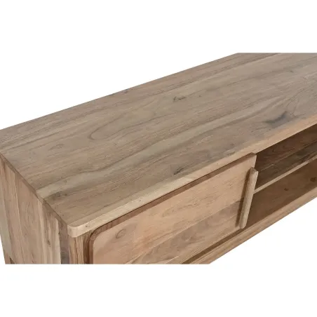 Meuble TV en bois d’Acacia – 160 cm – Marron Clair