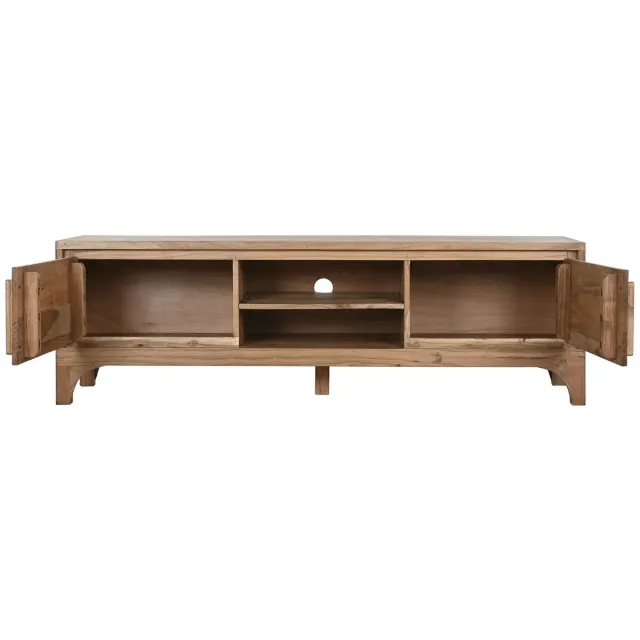 Meuble TV en bois d’Acacia – 160 cm – Marron Clair Meuble TV en bois d’Acacia – 160 cm – Marron Clair