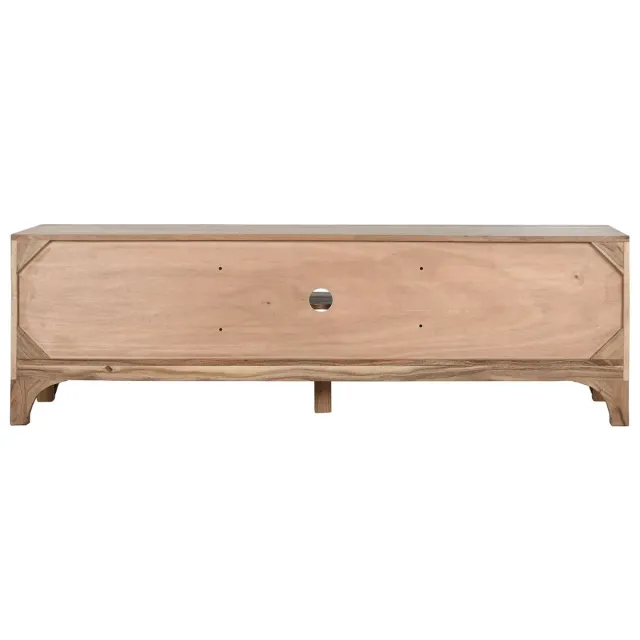Meuble TV en bois d’Acacia – 160 cm – Marron Clair Meuble TV en bois d’Acacia – 160 cm – Marron Clair