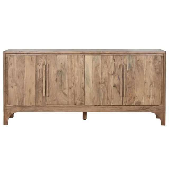 Buffet en bois d’Acacia – 175 cm – Marron Clair - elsines.com Buffet en bois d’Acacia – 175 cm – Marron Clair - elsines.com