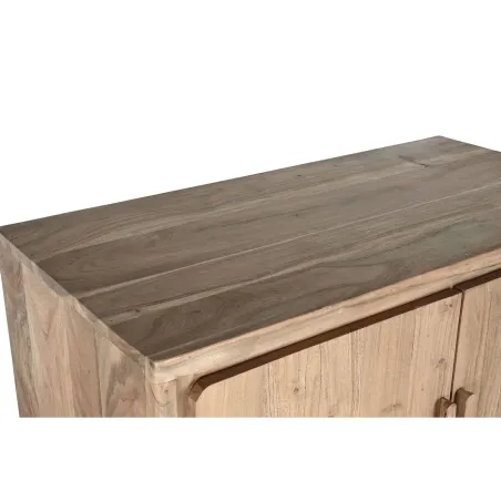 Buffet haut en bois d’Acacia – 160 cm – Marron Clair - elsines.com