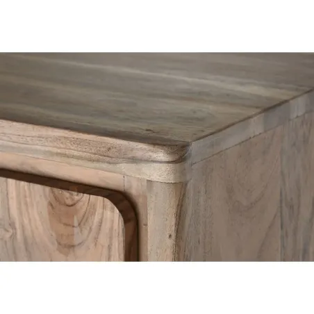 Buffet haut en bois d’Acacia – 160 cm – Marron Clair - elsines.com