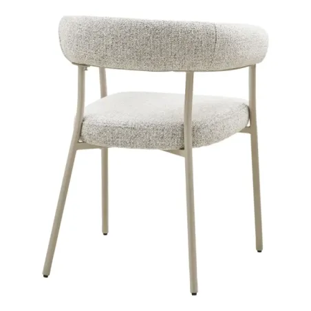 Chaise de salle à manger – Tissu sable, pieds gris/ Elsines