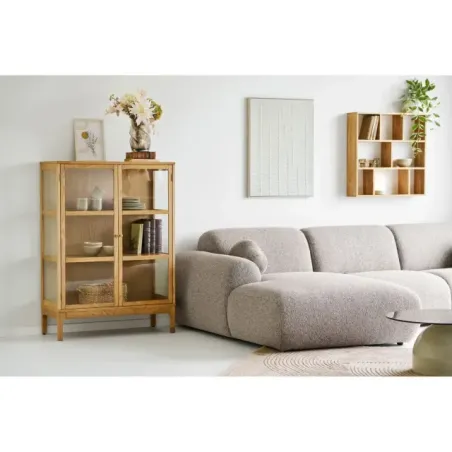 Canapé d'angle gauche avec 2 coussins/ Elsines