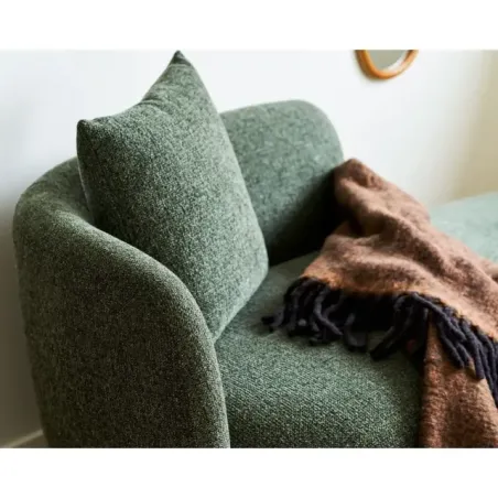 Méridienne verte avec coussin/ Elsines