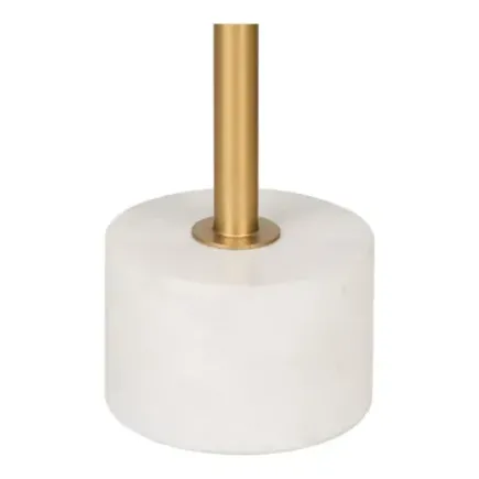 Table d’appoint ronde en laiton et marbre – Ø 41 x 58 cm/ Elsines 2