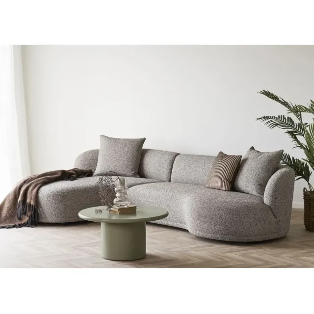 Table basse ronde – MDF vert/ Elsines