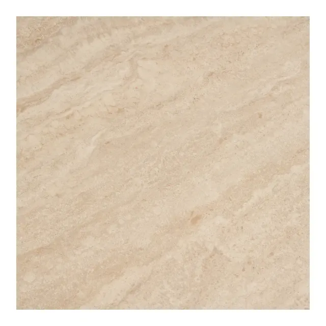 Table basse ronde moderne plateau céramique sablier en couleur sable