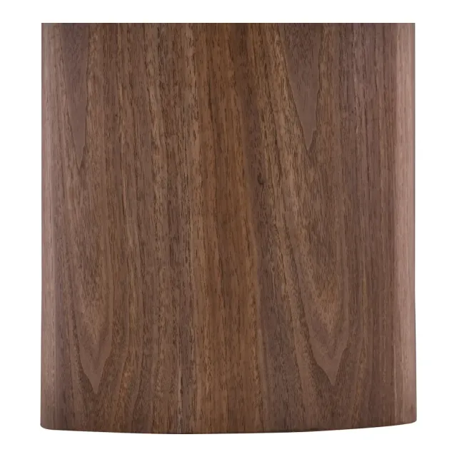 Table basse Ø60 cm en céramique et frêne blanc & brun foncé/ Elsines