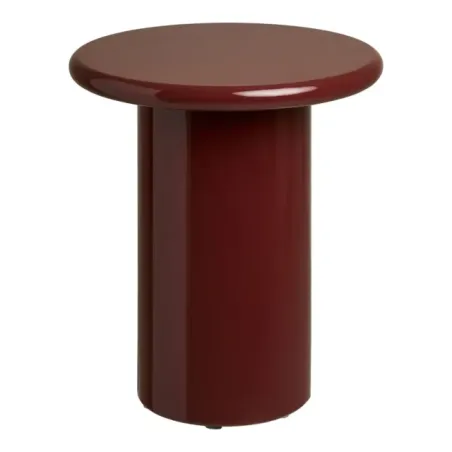 Table d’appoint coloris bordeaux – Ø 45 x 50 cm/ Elsines