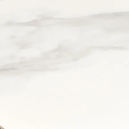 Table d’appoint avec plateau en céramique et placage frêne – Blanc / marron foncé – Ø 40 x 38 cm/ Elsines