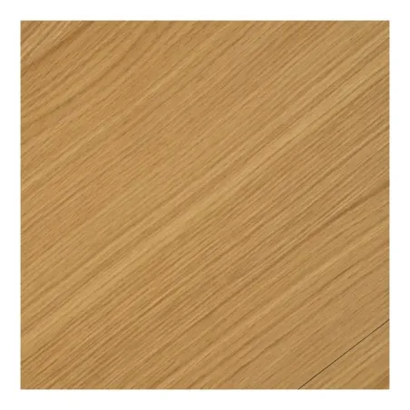 Table à manger ronde extensible en placage chêne naturel avec 2 rallonges –170 / 220 cm/ Elsines