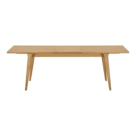 Table à manger extensible en placage chêne naturel – 180-230/ Elsines 2