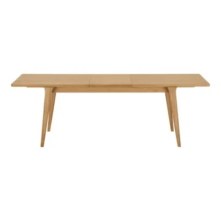 Table à manger extensible en placage chêne naturel – 180-230/ Elsines
