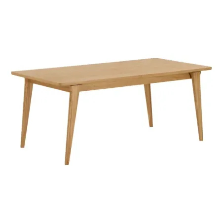 Table à manger extensible en placage chêne naturel – 180-230/ Elsines
