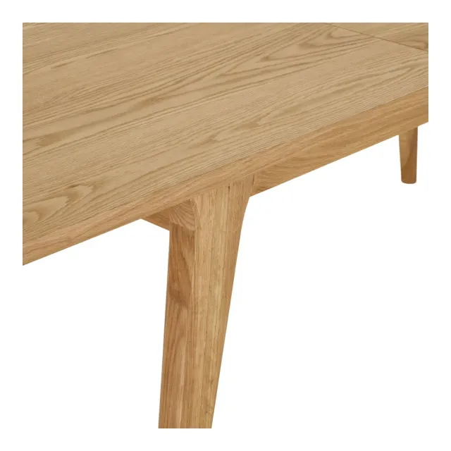Table à manger extensible en placage chêne naturel – 180-230/ Elsines