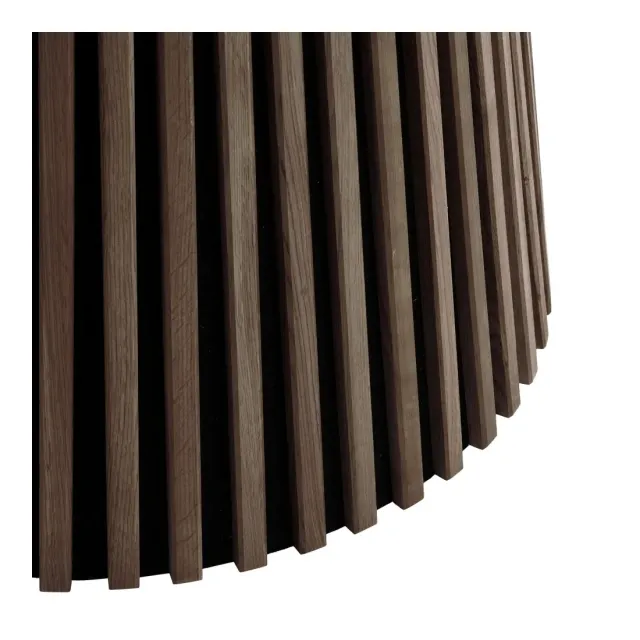 Table à manger en placage chêne fumé Ø140/ Elsines