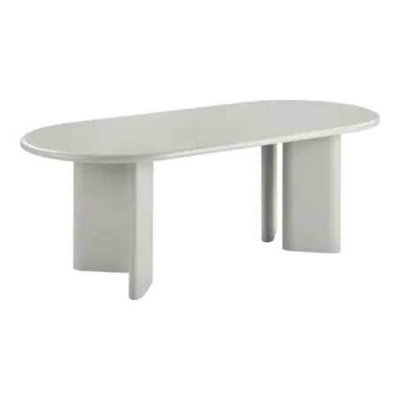 Grande table à manger couleur sable au style contemporain – 220 cm/ Elsines