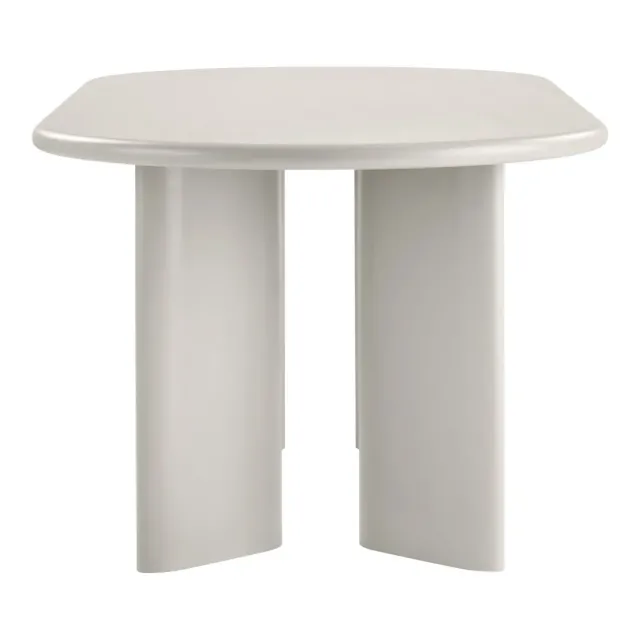 Grande table à manger couleur sable au style contemporain – 220 cm/ Elsines