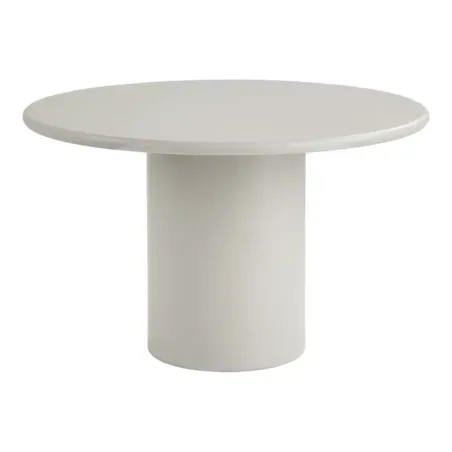 Table à manger ronde – MDF couleur sable Ø120 cm/ Elsines