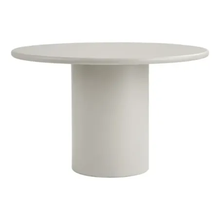 Table à manger ronde – MDF couleur sable Ø120 cm/ Elsines