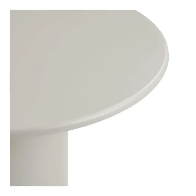 Table à manger ronde – MDF couleur sable Ø120 cm/ Elsines