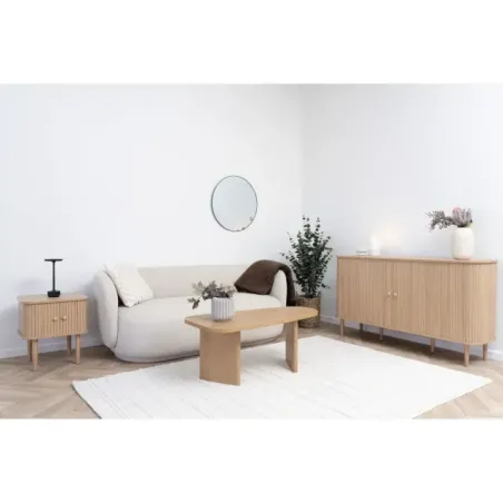 Buffet naturel avec 2 portes – 140 x 40 x 79 cm/ Elsines