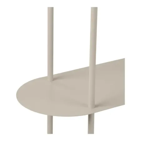 Etagère en métal, 4 étagères, couleur sable 31x118x97 cm