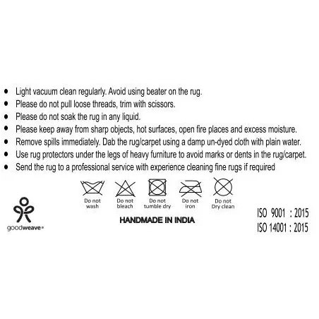 Tapis de couloir tissé main – Coloris ivoire – 80 x 180 cm/ Elsines