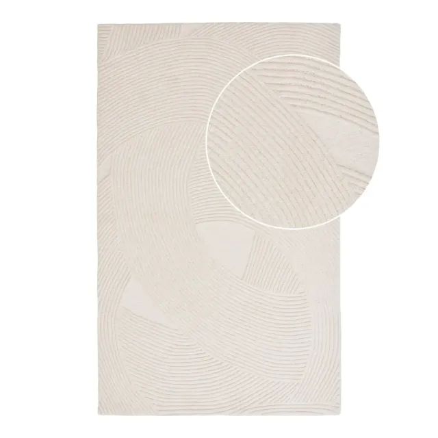 Tapis en laine tuftée à la main – Ivoire, 200x300 cm/ Elsines