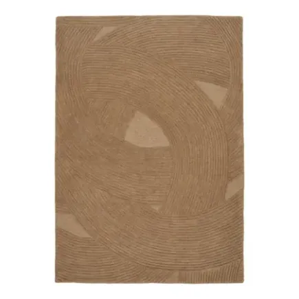 Tapis tissé main marron naturel – 200 x 300 cm/ Elsines