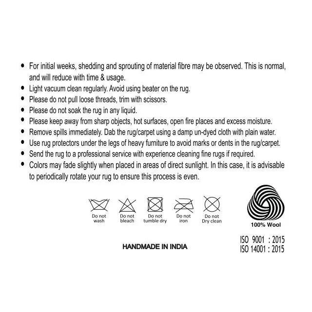 Tapis tissé main marron naturel – 200 x 300 cm/ Elsines