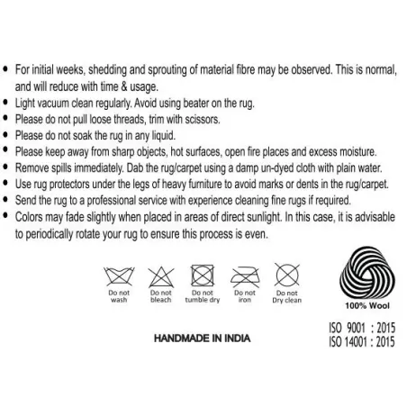 Tapis tissé main marron naturel – 200 x 300 cm/ Elsines