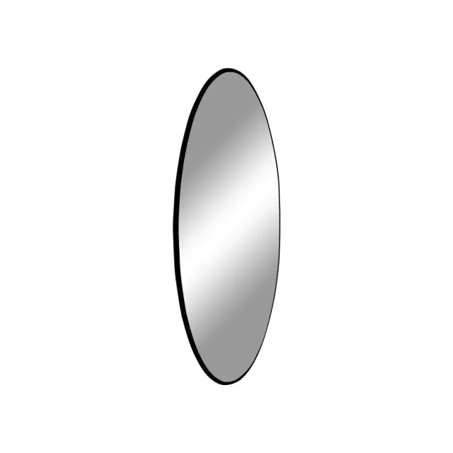 Miroir rond avec cadre en acier noir – Ø 60 cm/ Elsines