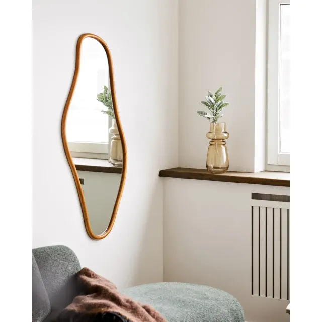 Miroir avec cadre en pin naturel – 60 x 120 cm/ Elsines